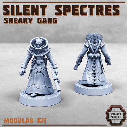 The Silent Spectres - a Sneaky Gang - Silent Spectres Gang - Sci-Fi Grimdark Mercenaries by Print Minis