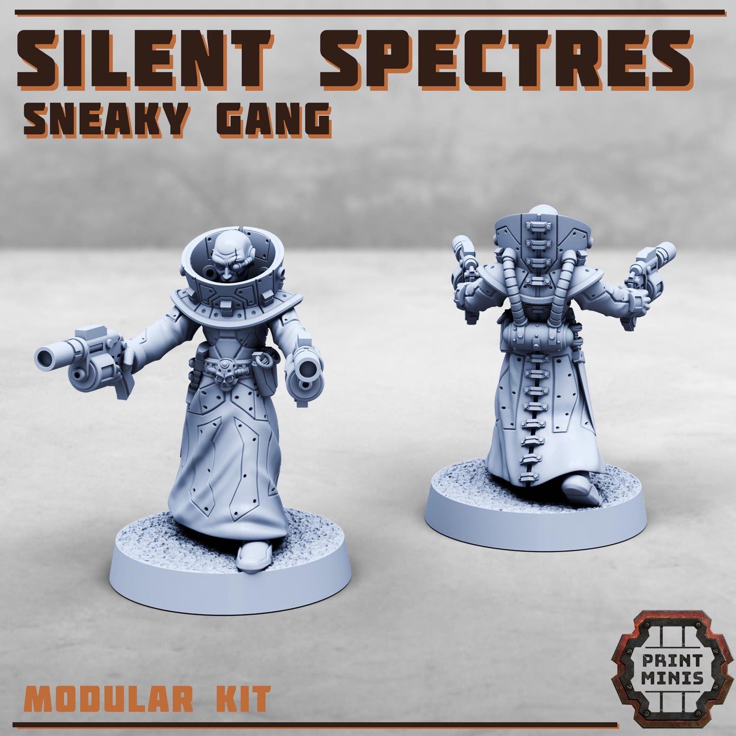 The Silent Spectres - a Sneaky Gang - Silent Spectres Gang - Sci-Fi Grimdark Mercenaries by Print Minis