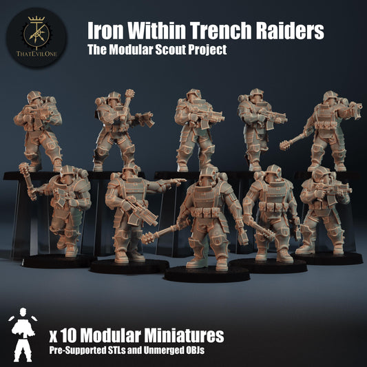 Modular Scout Iron Within Trench Raiders, Modular Sci-Fi warriors by ThatEvilOne