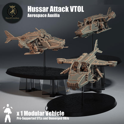 Aerospace Hussar Attack VTOL, Modular Sci-Fi Vehicles by ThatEvilOne, Sci-Fi Wargames Proxy