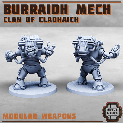Burraidh Mech - Clan of Cladhaich -  Sci-Fi Grimdark Space Dwarf Mercenaries by Print Minis