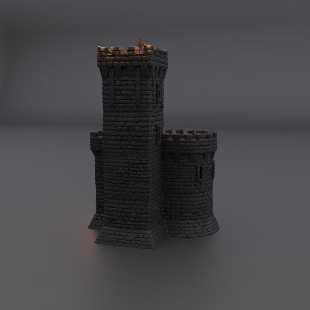 Old Town Watch - Tabletop Terrain - 28 MM, Tabletop 3D Printed Terrain by MiniatureLand, Perfect for Wargaming and RPGs