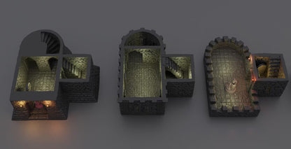 Old Town Watch - Tabletop Terrain - 28 MM, Tabletop 3D Printed Terrain by MiniatureLand, Perfect for Wargaming and RPGs