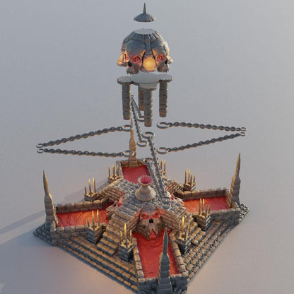 Altar Of Sacrifice - Tabletop Terrain - 28 MM, Tabletop 3D Printed Terrain by MiniatureLand, Perfect for Wargaming and RPGs