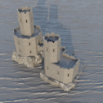 Island Prison - Tabletop Terrain - 28 MM, Tabletop 3D Printed Terrain by MiniatureLand, Perfect for Wargaming and RPGs