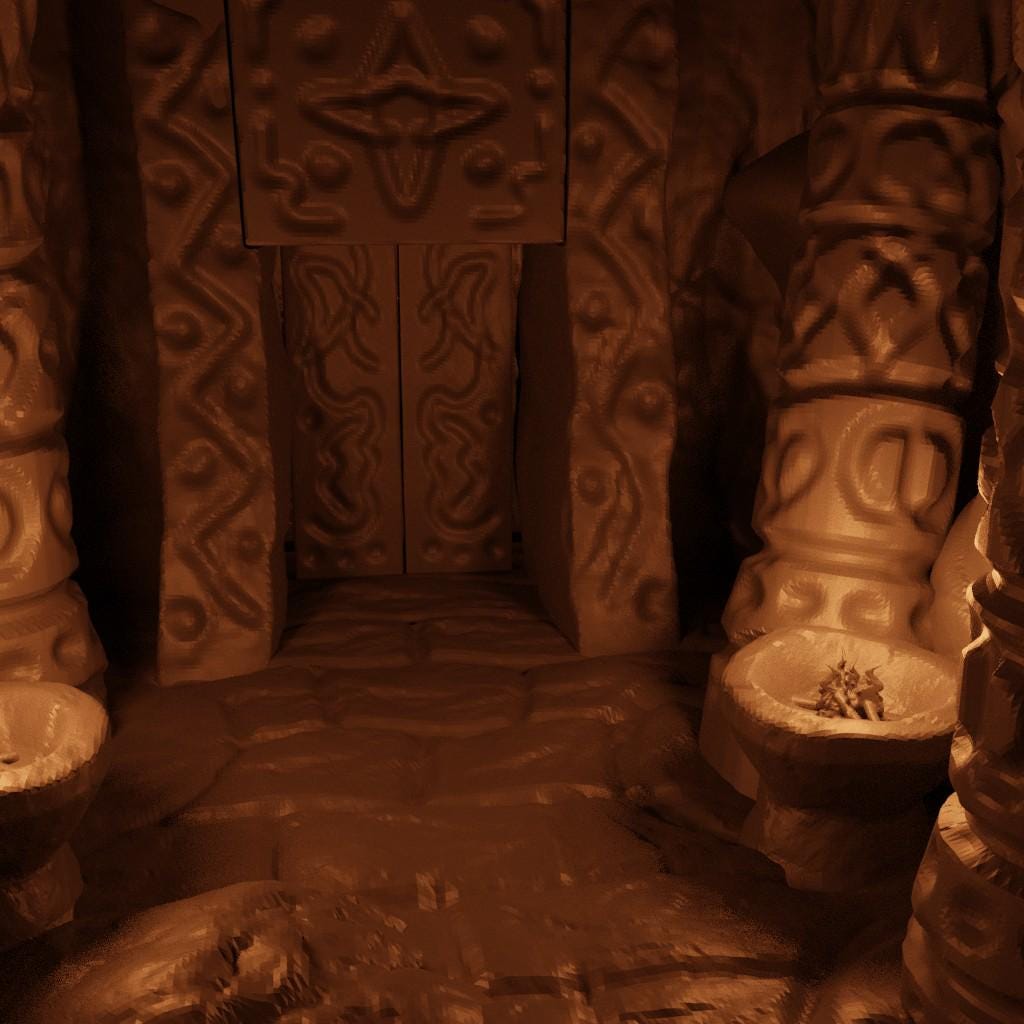 Old Tomb- Tabletop Terrain - 28 MM, Tabletop 3D Printed Terrain by MiniatureLand, Perfect for Wargaming and RPGs