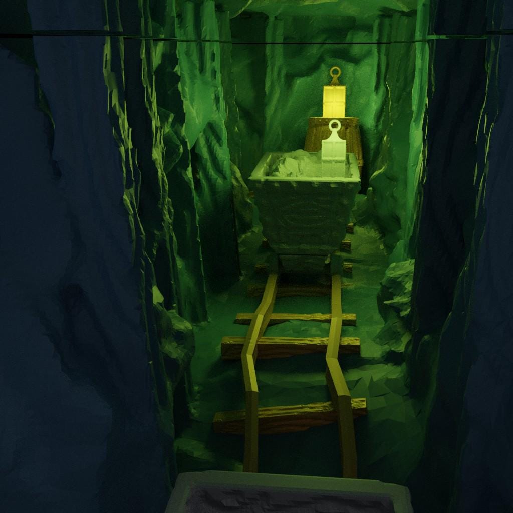 Coal Mine Entrance - Tabletop Terrain - 28 MM, Tabletop 3D Printed Terrain by MiniatureLand, Perfect for Wargaming and RPGs