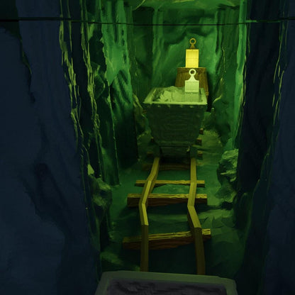 Coal Mine Entrance - Tabletop Terrain - 28 MM, Tabletop 3D Printed Terrain by MiniatureLand, Perfect for Wargaming and RPGs