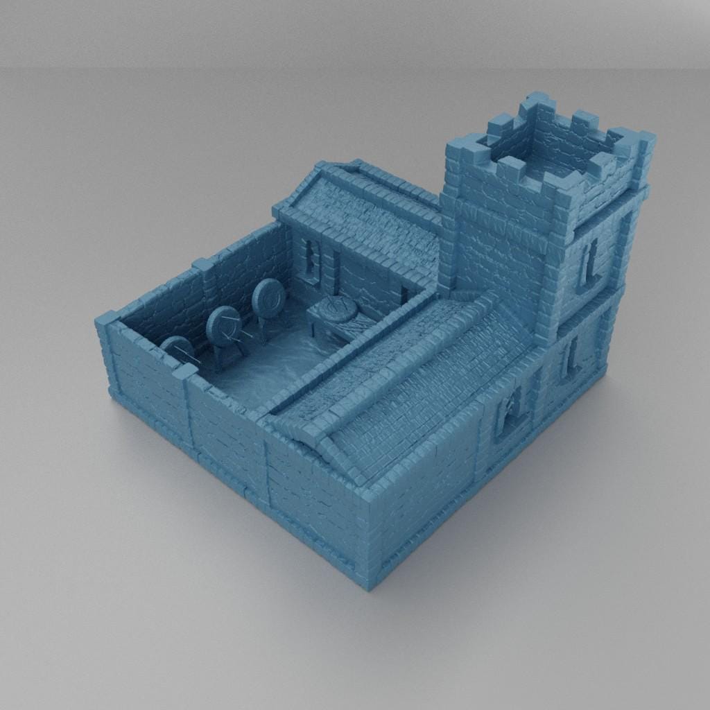 Medieval Archery Range - Tabletop Terrain - 28 MM, Tabletop 3D Printed Terrain by MiniatureLand, Perfect for Wargaming and RPGs
