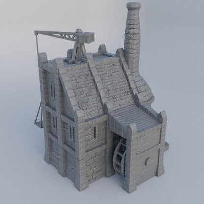 Medieval Foundry- Tabletop Terrain - 28 MM, Tabletop 3D Printed Terrain by MiniatureLand, Perfect for Wargaming and RPGs
