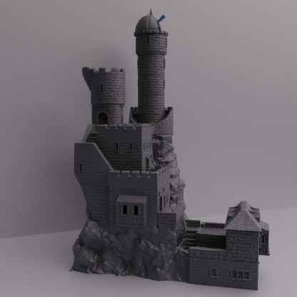 Medieval Observatory - Tabletop Terrain - 28 MM, Tabletop 3D Printed Terrain by MiniatureLand, Perfect for Wargaming and RPGs