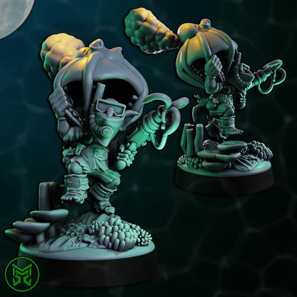 Pirate Commandos - Full Set, Space-Faring Orkish Menace Sculpted by Mekka Miniatures, Grimdark Compatible, Scaled for Sci-Fi Wargames