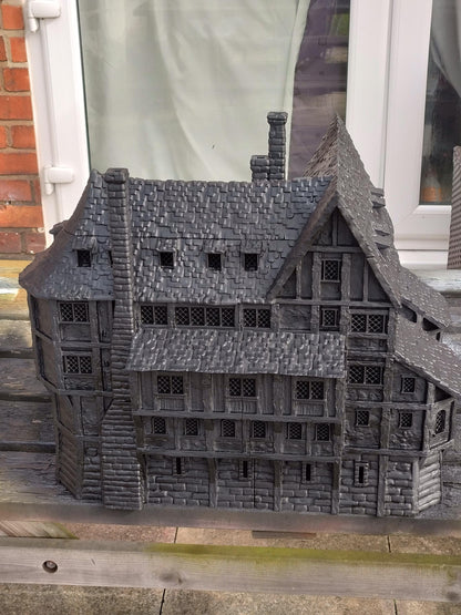 Engineer Guild House - Tabletop Terrain - 28 MM, Tabletop 3D Printed Terrain by MiniatureLand, Perfect for Wargaming and RPGs