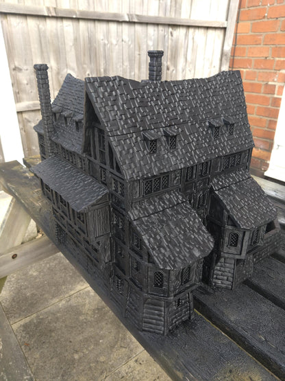 Engineer Guild House - Tabletop Terrain - 28 MM, Tabletop 3D Printed Terrain by MiniatureLand, Perfect for Wargaming and RPGs