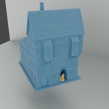 Store House - Tabletop Terrain - 28 MM Tabletop 3D Printed Terrain by MiniatureLand, Perfect for Wargaming and RPGs