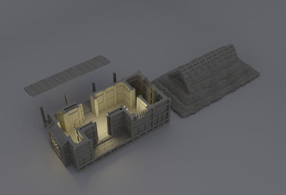 Samurai Cottage - Tabletop Terrain - 28 MM, Tabletop 3D Printed Terrain by MiniatureLand, Perfect for Wargaming and RPGs