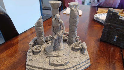 Shrine of Life - Tabletop Terrain - 28 MM, Tabletop 3D Printed Terrain by MiniatureLand, Perfect for Wargaming and RPGs