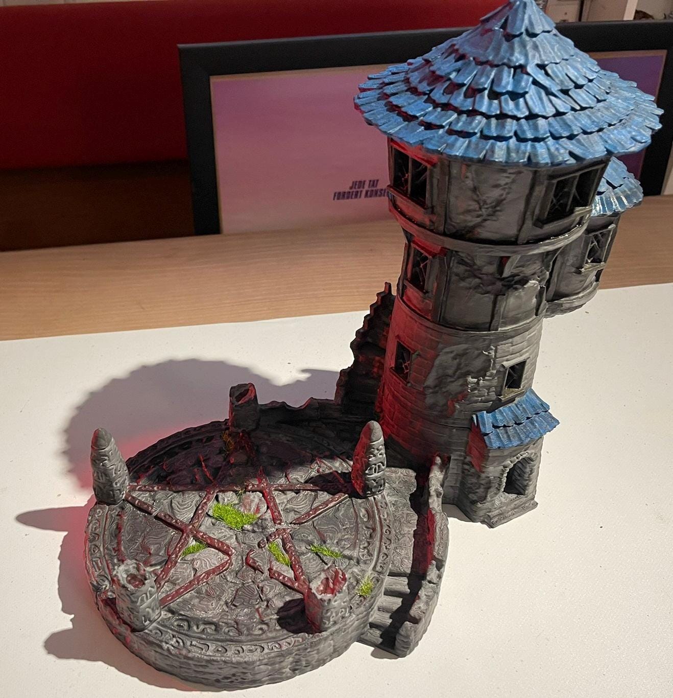Abandoned Magician Tower - Tabletop Terrain - 28 MM, Tabletop 3D Printed Terrain by MiniatureLand, Perfect for Wargaming and RPGs