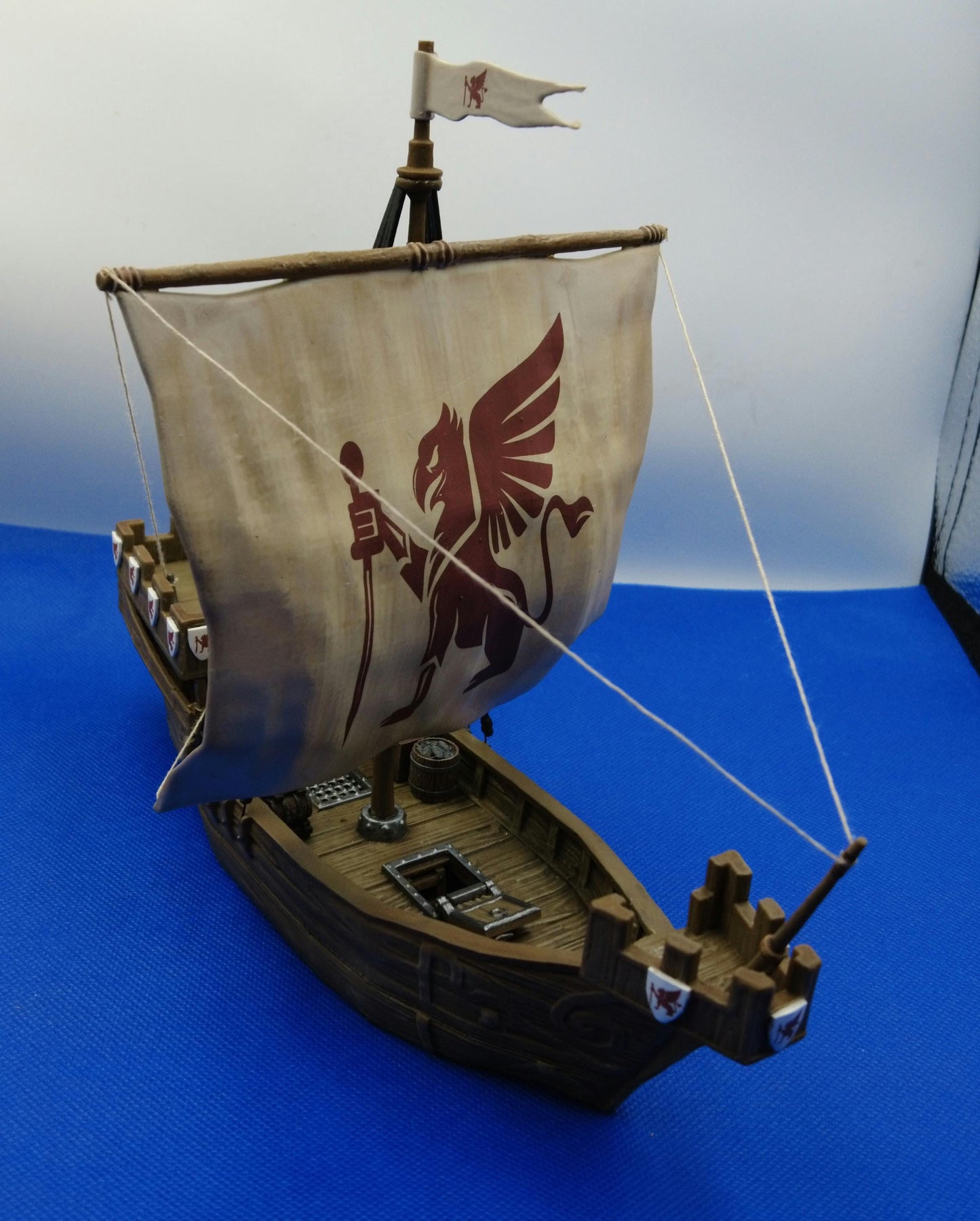 Medieval Cog - Tabletop Terrain - 28 MM, Tabletop 3D Printed Terrain by MiniatureLand, Perfect for Wargaming and RPGs