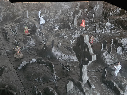 Trench Battle Zone - Tabletop Terrain - Tabletop 3D Printed Terrain by MiniatureLand, Perfect for Wargaming and RPGs