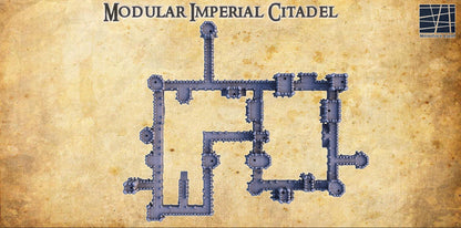 Modular Imperial Citadel - Tabletop Terrain - 28 MM, Tabletop 3D Printed Terrain by MiniatureLand, Perfect for Wargaming and RPGs