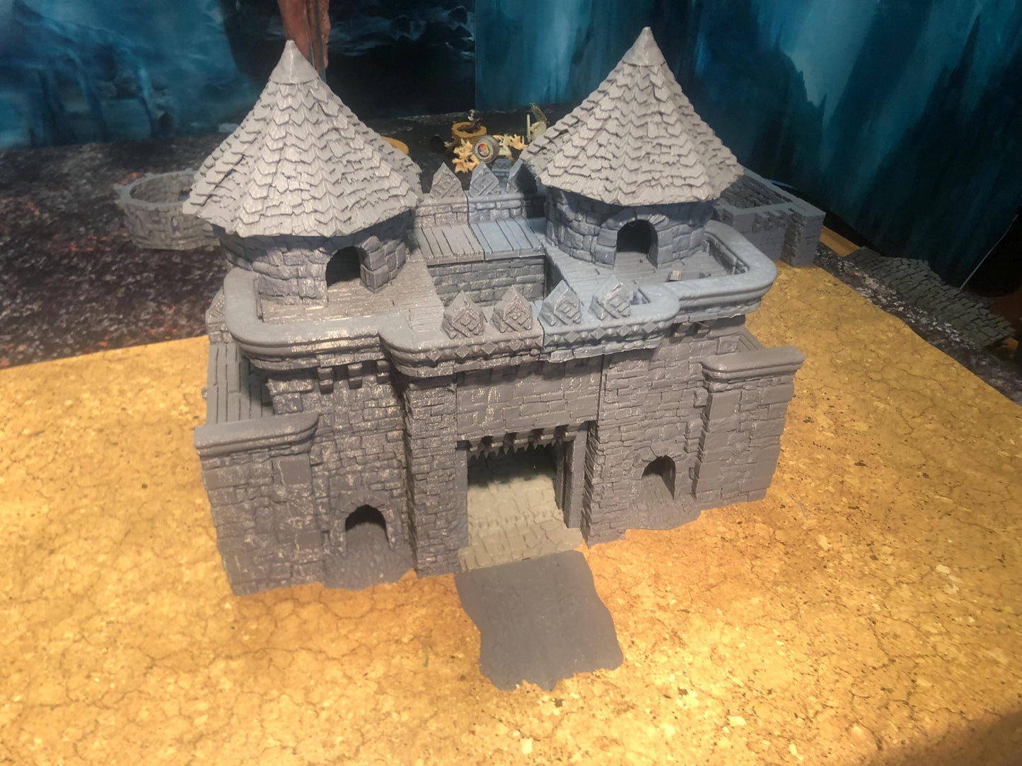 ARX RENOVATUR: 28mm Citadel Gate, Walls, & Corner Towers by GameScape3D - 3D Printed Tabletop Terrain, Perfect for Wargames