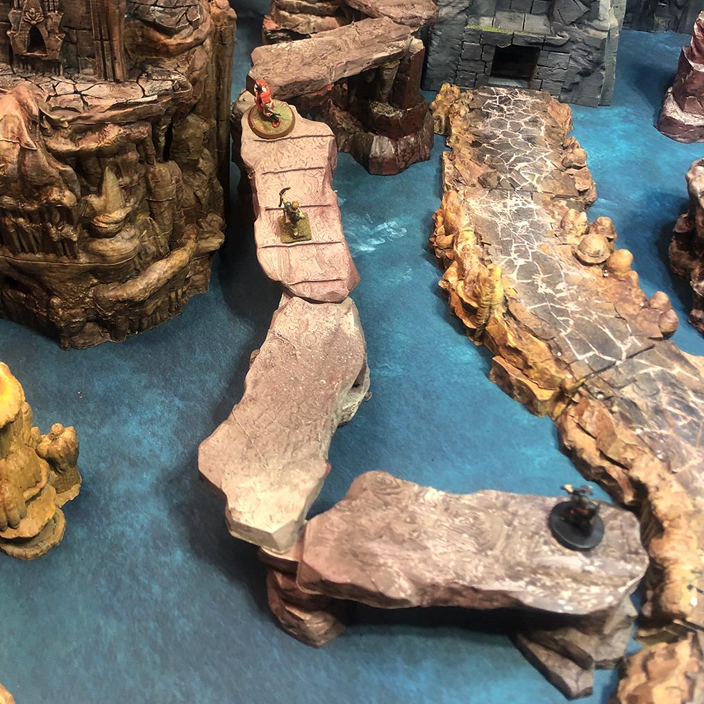 Troglodyte Bridge System - 3D Printed Tabletop Terrain, Perfect for Wargames, Board Games, Role Playing Games