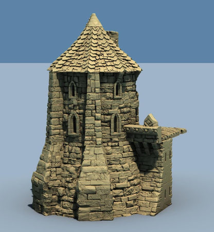 ARX RENOVATUR EXPANSION: Wall fortifications and Towers by GameScape3D - 3D Printed Tabletop Terrain, Perfect for Wargames