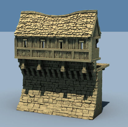 ARX RENOVATUR EXPANSION: Wall fortifications and Towers by GameScape3D - 3D Printed Tabletop Terrain, Perfect for Wargames