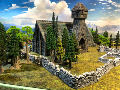 Tithe Barn by GameScape3D - 3D Printed Tabletop Terrain, Perfect for Wargames, Board Games, Role Playing Games