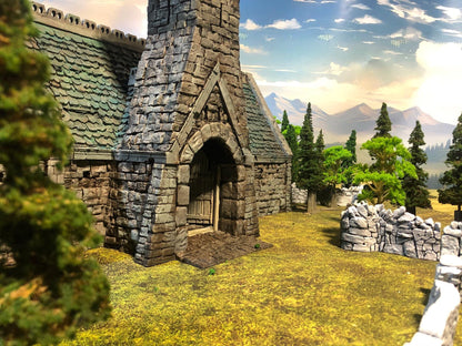 Tithe Barn by GameScape3D - 3D Printed Tabletop Terrain, Perfect for Wargames, Board Games, Role Playing Games