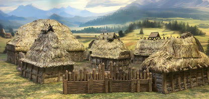 Eastlingham: Rural Peasant Hamlet by GameScape3D - 3D Printed Tabletop Terrain, Perfect for Wargames, Board Games, RPGs