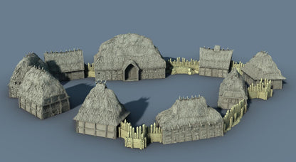 Eastlingham: Rural Peasant Hamlet by GameScape3D - 3D Printed Tabletop Terrain, Perfect for Wargames, Board Games, RPGs