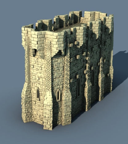 Fortified Church by GameScape3D - 3D Printed Tabletop Terrain, Perfect for Wargames