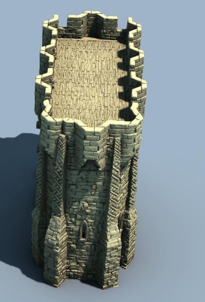 Fortified Church by GameScape3D - 3D Printed Tabletop Terrain, Perfect for Wargames