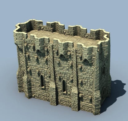Fortified Church by GameScape3D - 3D Printed Tabletop Terrain, Perfect for Wargames
