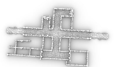 Underdark Cave Road Expansion: Abandoned Dwarven Settlement- 3D Printed Tabletop Terrain, Perfect for Wargames, Board Games, RPGs