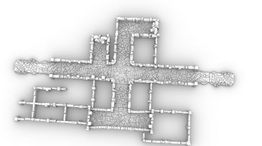 Underdark Cave Road Expansion: Abandoned Dwarven Settlement- 3D Printed Tabletop Terrain, Perfect for Wargames, Board Games, RPGs