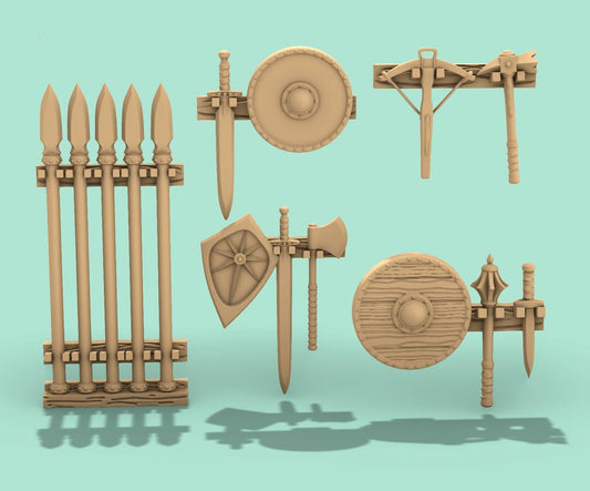 Common Interior Scatter set 1 by GameScape3D - 3D Printed Tabletop Terrain, Perfect for Wargames, Board Games, RPGs