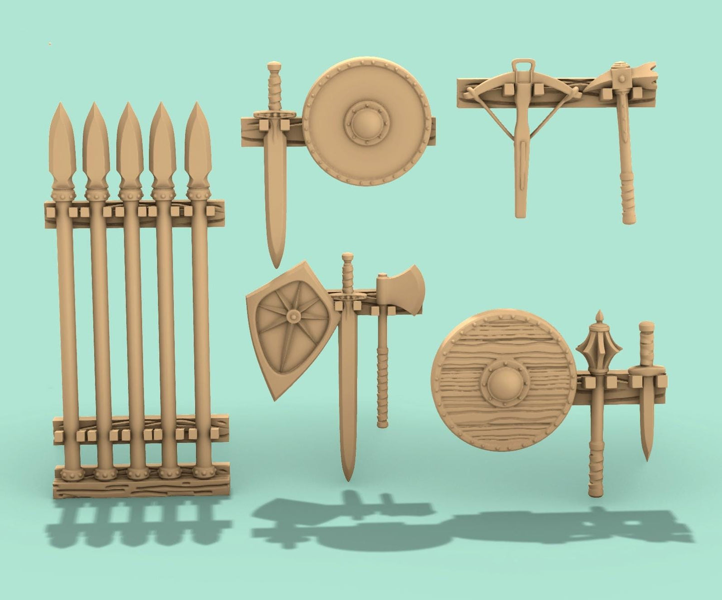 Common Interior Scatter set 1 by GameScape3D - 3D Printed Tabletop Terrain, Perfect for Wargames, Board Games, RPGs