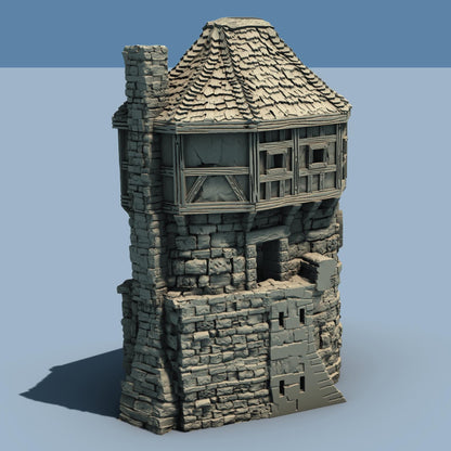 ARX RENOVATUR EXPANSION: Small Gate and Towers by GameScape3D - 3D Printed Tabletop Terrain, Perfect for Wargames