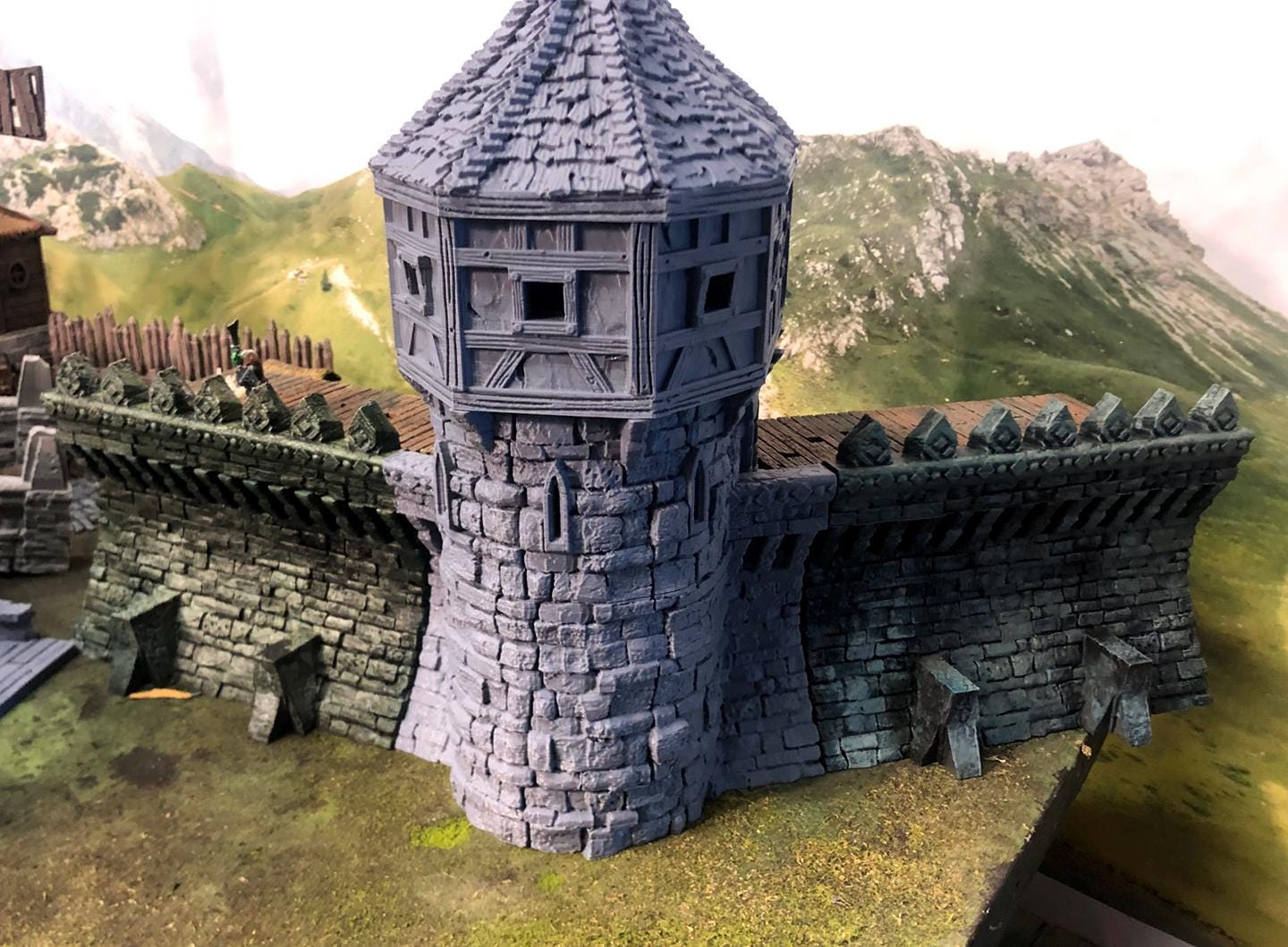 ARX RENOVATUR EXPANSION: Small Gate and Towers by GameScape3D - 3D Printed Tabletop Terrain, Perfect for Wargames