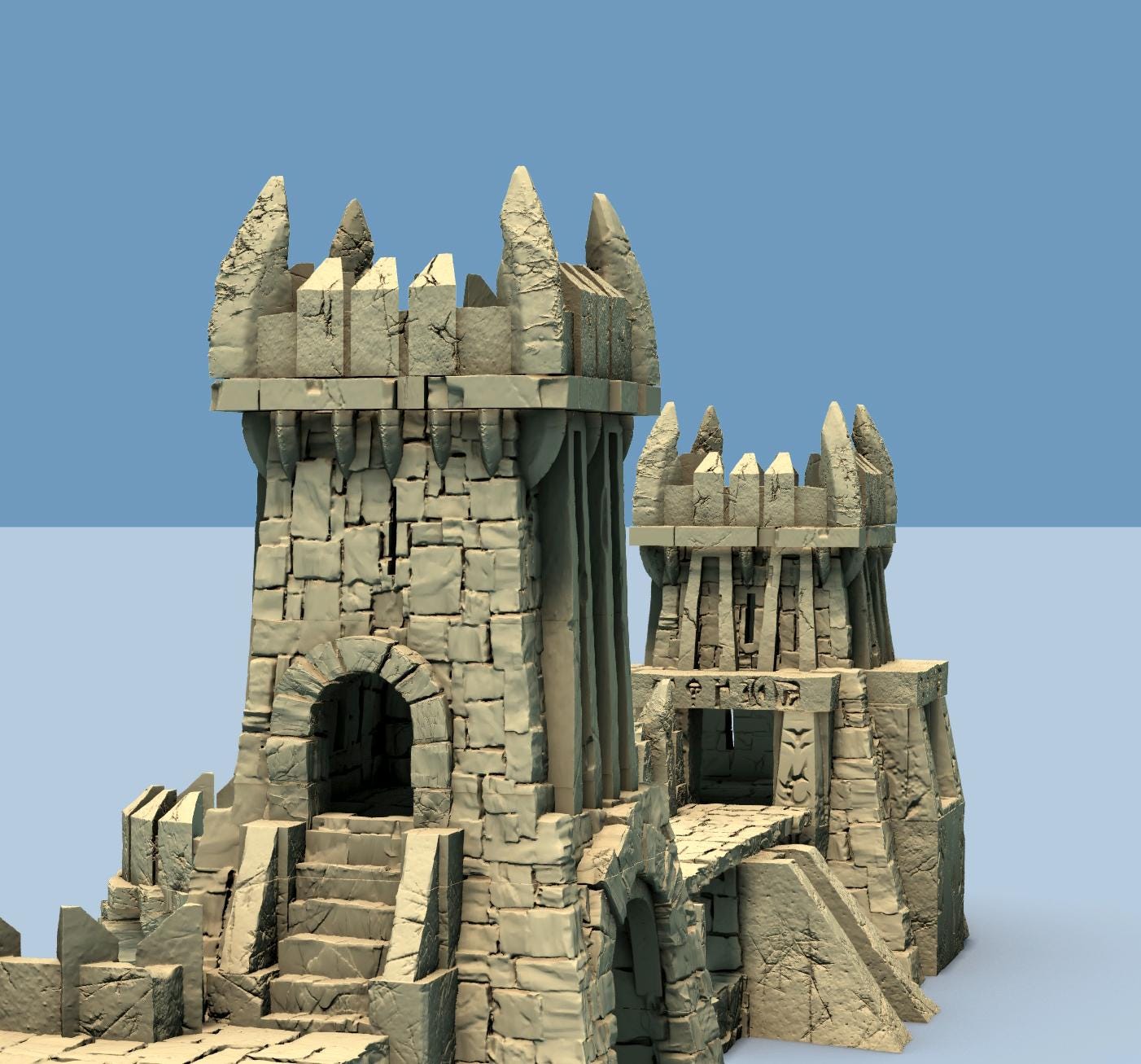 UnderDark Walls by GameScape3D - 3D Printed Tabletop Terrain, Perfect for Wargames, Board Games, Role Playing Games