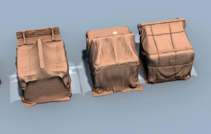 Merchant Tents and Insert Inventory by GameScape3D - 3D Printed Tabletop Terrain, Perfect for Wargames, Board Games, RPGs