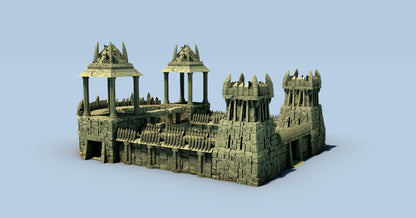 Evil Amphitheater and Prison by GameScape3D - 3D Printed Tabletop Terrain, Perfect for Wargames, Board Games, Role Playing Games