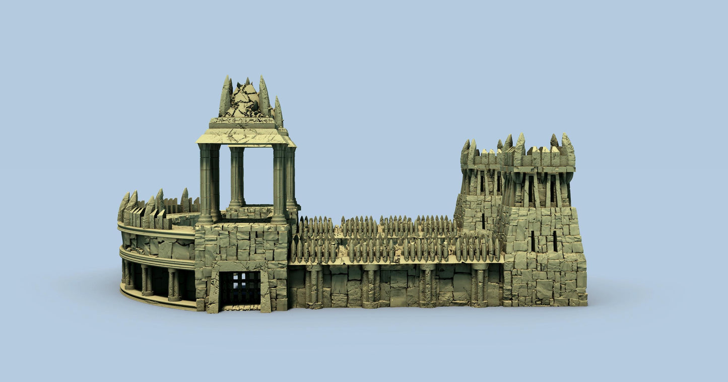 Evil Amphitheater and Prison by GameScape3D - 3D Printed Tabletop Terrain, Perfect for Wargames, Board Games, Role Playing Games