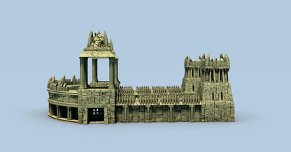 Evil Amphitheater and Prison by GameScape3D - 3D Printed Tabletop Terrain, Perfect for Wargames, Board Games, Role Playing Games