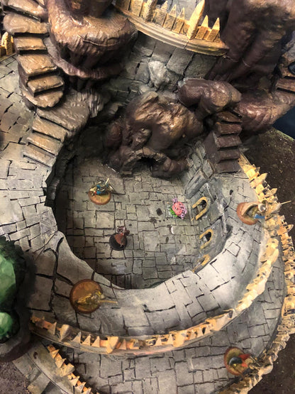 Pit Fiend's Underdark Colosseum and Tavern by GameScape3D - 3D Printed Tabletop Terrain, Perfect for Wargames, Board Games, RPGs