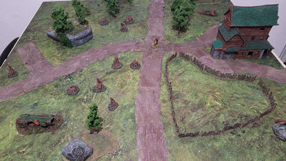 Low Profile Dirt Road - 3D Printed Tabletop Terrain, Perfect for Wargames, Board Games, Role Playing Games