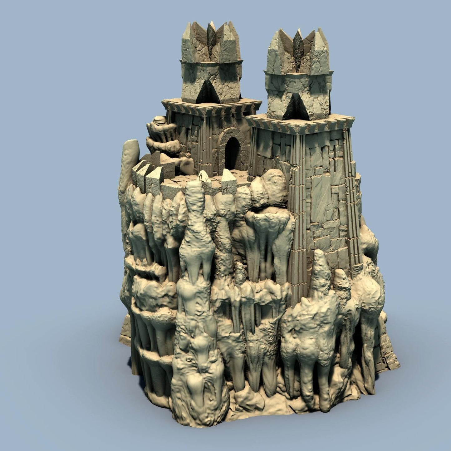 Small Underdark Keep by GameScape3D - 3D Printed Tabletop Terrain, Perfect for Wargames, Board Games, Role Playing Games